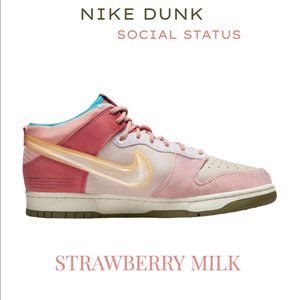 NEW Social Status X Nike Dunk Mid ‘Strawberry Milk’ Special Edition